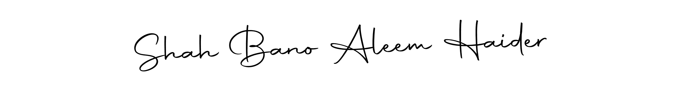 Shah Bano Aleem Haider stylish signature style. Best Handwritten Sign (Autography-DOLnW) for my name. Handwritten Signature Collection Ideas for my name Shah Bano Aleem Haider. Shah Bano Aleem Haider signature style 10 images and pictures png