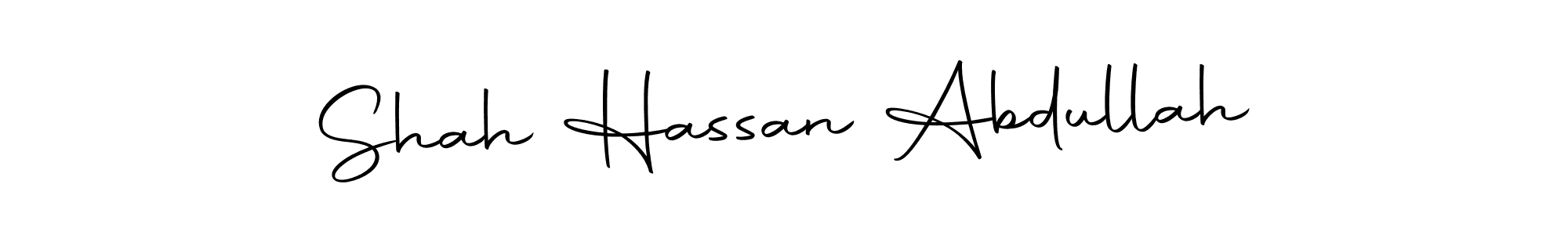 How to make Shah Hassan Abdullah name signature. Use Autography-DOLnW style for creating short signs online. This is the latest handwritten sign. Shah Hassan Abdullah signature style 10 images and pictures png