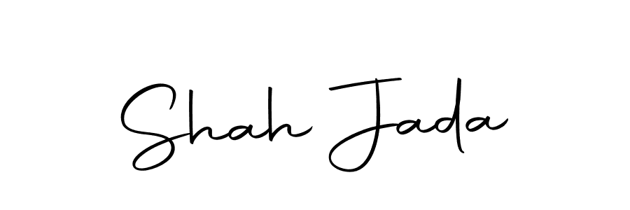 How to make Shah Jada name signature. Use Autography-DOLnW style for creating short signs online. This is the latest handwritten sign. Shah Jada signature style 10 images and pictures png