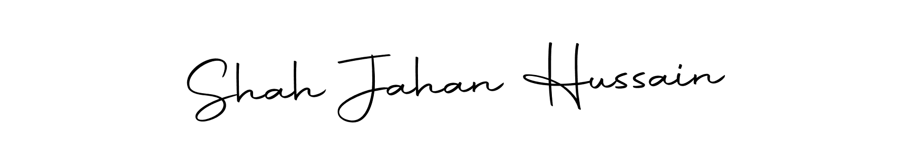 Create a beautiful signature design for name Shah Jahan Hussain. With this signature (Autography-DOLnW) fonts, you can make a handwritten signature for free. Shah Jahan Hussain signature style 10 images and pictures png