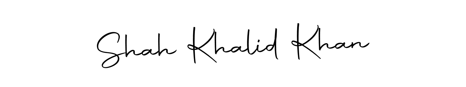 Also we have Shah Khalid Khan name is the best signature style. Create professional handwritten signature collection using Autography-DOLnW autograph style. Shah Khalid Khan signature style 10 images and pictures png