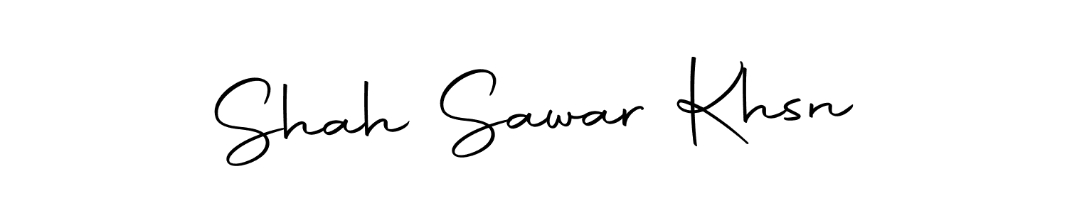 Create a beautiful signature design for name Shah Sawar Khsn. With this signature (Autography-DOLnW) fonts, you can make a handwritten signature for free. Shah Sawar Khsn signature style 10 images and pictures png