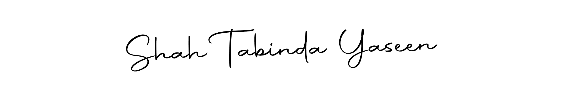 Also we have Shah Tabinda Yaseen name is the best signature style. Create professional handwritten signature collection using Autography-DOLnW autograph style. Shah Tabinda Yaseen signature style 10 images and pictures png