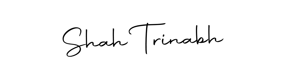 Make a beautiful signature design for name Shah Trinabh. With this signature (Autography-DOLnW) style, you can create a handwritten signature for free. Shah Trinabh signature style 10 images and pictures png