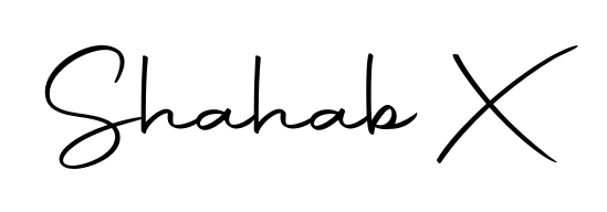 Make your name Shahab X memorable on every contract using Autography-DOLnW autograph style. Instant transparent background export available. Shahab X signature style 10 images and pictures png