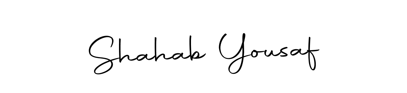 Create a beautiful signature design for name Shahab Yousaf. With this signature (Autography-DOLnW) fonts, you can make a handwritten signature for free. Shahab Yousaf signature style 10 images and pictures png