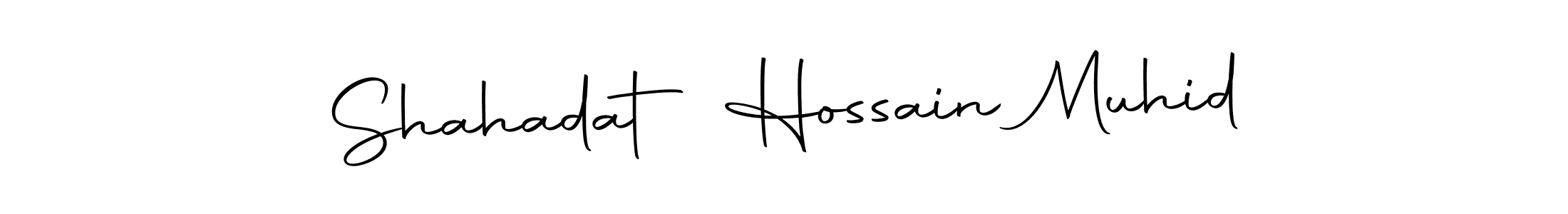 Also You can easily find your signature by using the search form. We will create Shahadat Hossain Muhid name handwritten signature images for you free of cost using Autography-DOLnW sign style. Shahadat Hossain Muhid signature style 10 images and pictures png