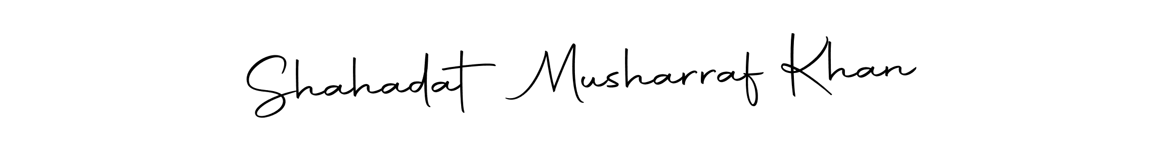 Make a beautiful signature design for name Shahadat Musharraf Khan. With this signature (Autography-DOLnW) style, you can create a handwritten signature for free. Shahadat Musharraf Khan signature style 10 images and pictures png