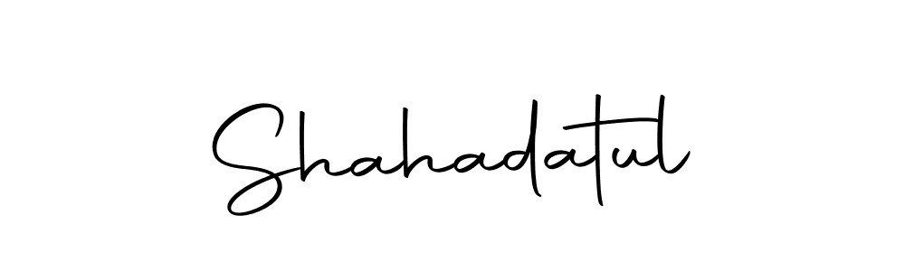 if you are searching for the best signature style for your name Shahadatul. so please give up your signature search. here we have designed multiple signature styles  using Autography-DOLnW. Shahadatul signature style 10 images and pictures png