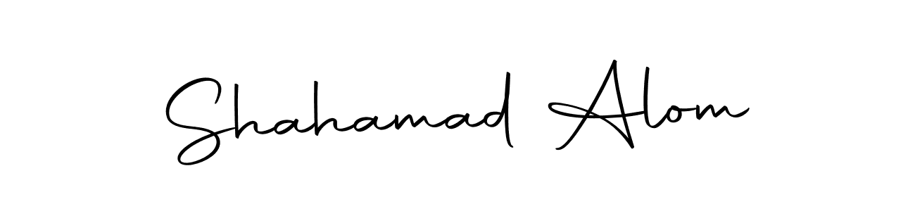 Create a beautiful signature design for name Shahamad Alom. With this signature (Autography-DOLnW) fonts, you can make a handwritten signature for free. Shahamad Alom signature style 10 images and pictures png