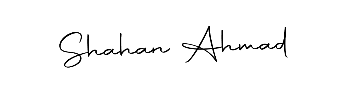 How to make Shahan Ahmad name signature. Use Autography-DOLnW style for creating short signs online. This is the latest handwritten sign. Shahan Ahmad signature style 10 images and pictures png