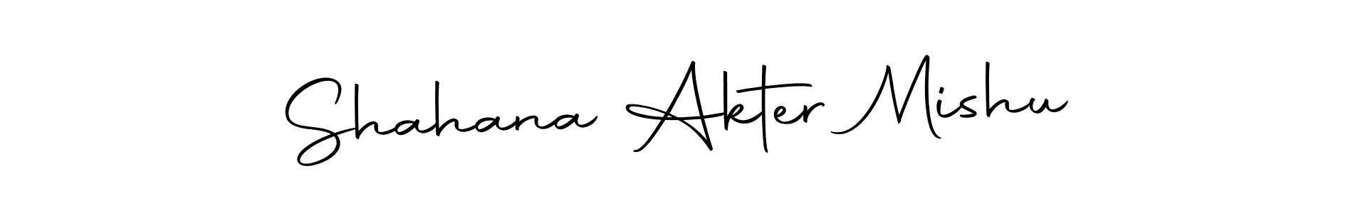 You can use this online signature creator to create a handwritten signature for the name Shahana Akter Mishu. This is the best online autograph maker. Shahana Akter Mishu signature style 10 images and pictures png