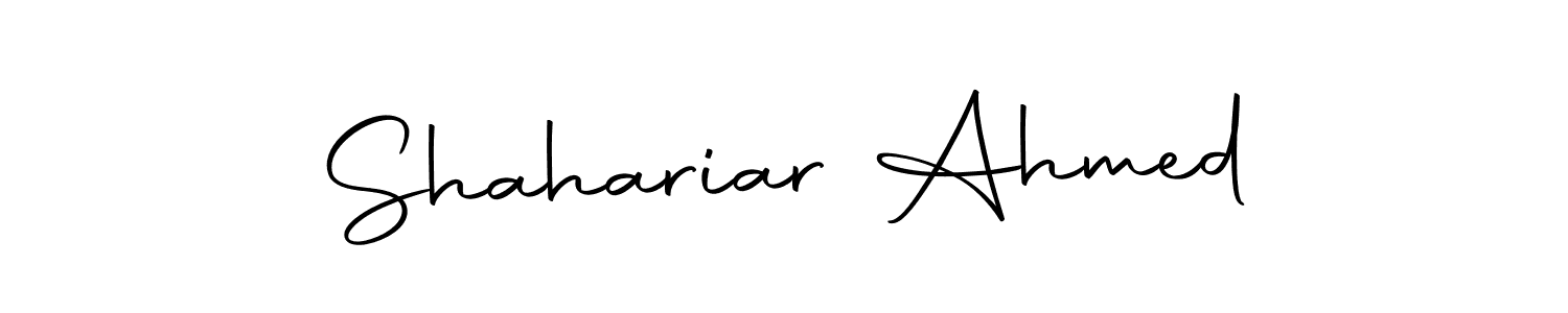 Design your own signature with our free online signature maker. With this signature software, you can create a handwritten (Autography-DOLnW) signature for name Shahariar Ahmed. Shahariar Ahmed signature style 10 images and pictures png