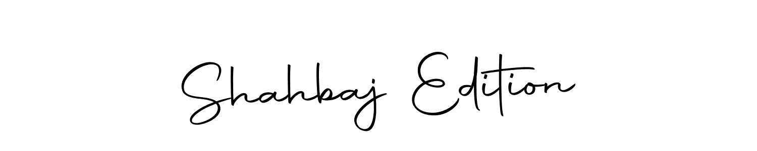 How to make Shahbaj Edition name signature. Use Autography-DOLnW style for creating short signs online. This is the latest handwritten sign. Shahbaj Edition signature style 10 images and pictures png