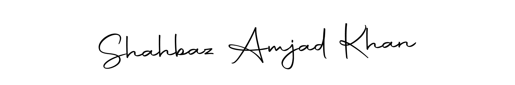Use a signature maker to create a handwritten signature online. With this signature software, you can design (Autography-DOLnW) your own signature for name Shahbaz Amjad Khan. Shahbaz Amjad Khan signature style 10 images and pictures png