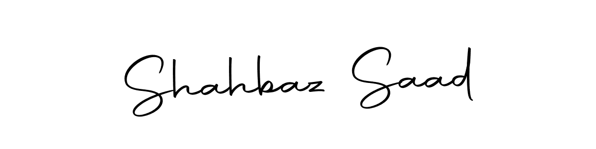 Autography-DOLnW is a professional signature style that is perfect for those who want to add a touch of class to their signature. It is also a great choice for those who want to make their signature more unique. Get Shahbaz Saad name to fancy signature for free. Shahbaz Saad signature style 10 images and pictures png