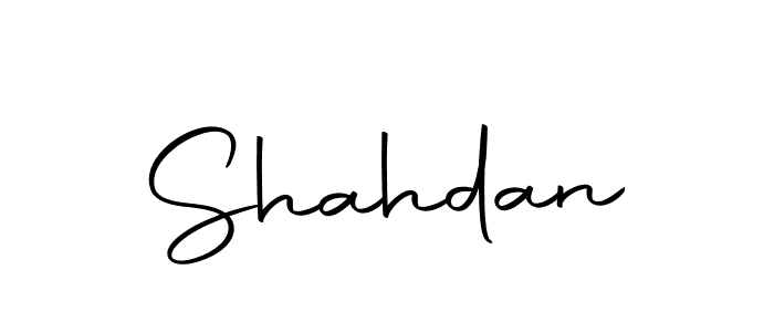 Create a beautiful signature design for name Shahdan. With this signature (Autography-DOLnW) fonts, you can make a handwritten signature for free. Shahdan signature style 10 images and pictures png