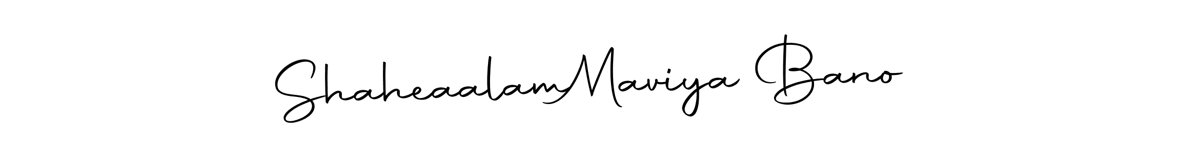 Also we have Shaheaalam  Maviya Bano name is the best signature style. Create professional handwritten signature collection using Autography-DOLnW autograph style. Shaheaalam  Maviya Bano signature style 10 images and pictures png