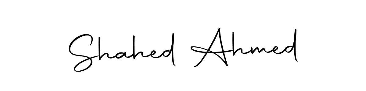 You should practise on your own different ways (Autography-DOLnW) to write your name (Shahed Ahmed) in signature. don't let someone else do it for you. Shahed Ahmed signature style 10 images and pictures png