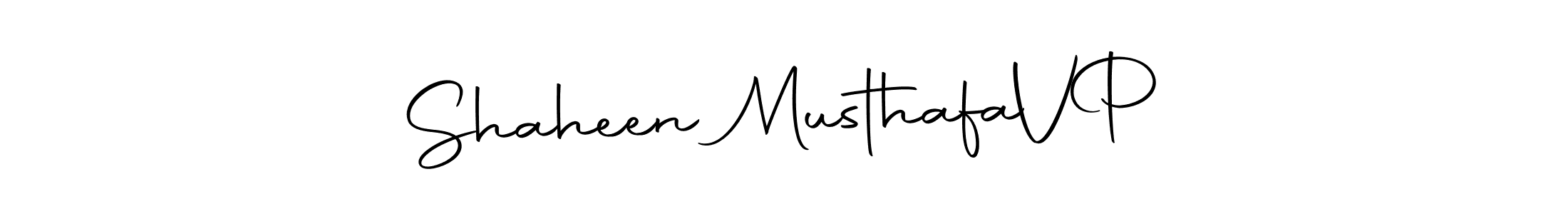 The best way (Autography-DOLnW) to make a short signature is to pick only two or three words in your name. The name Shaheen Musthafa  V  P include a total of six letters. For converting this name. Shaheen Musthafa  V  P signature style 10 images and pictures png