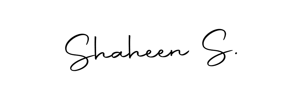 Make a beautiful signature design for name Shaheen S.. Use this online signature maker to create a handwritten signature for free. Shaheen S. signature style 10 images and pictures png