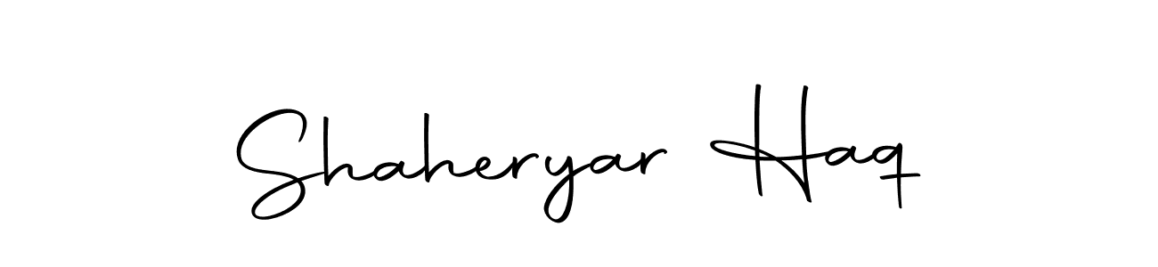 Also we have Shaheryar Haq name is the best signature style. Create professional handwritten signature collection using Autography-DOLnW autograph style. Shaheryar Haq signature style 10 images and pictures png