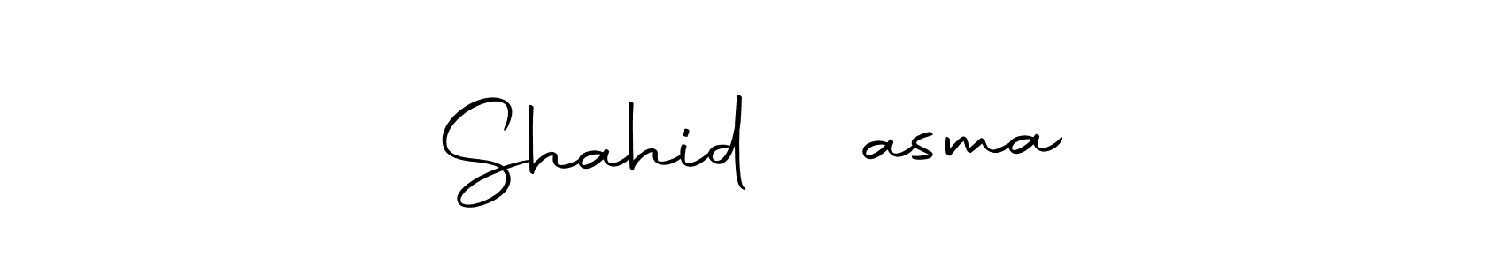 Make a beautiful signature design for name Shahid ❤️asma. With this signature (Autography-DOLnW) style, you can create a handwritten signature for free. Shahid ❤️asma signature style 10 images and pictures png