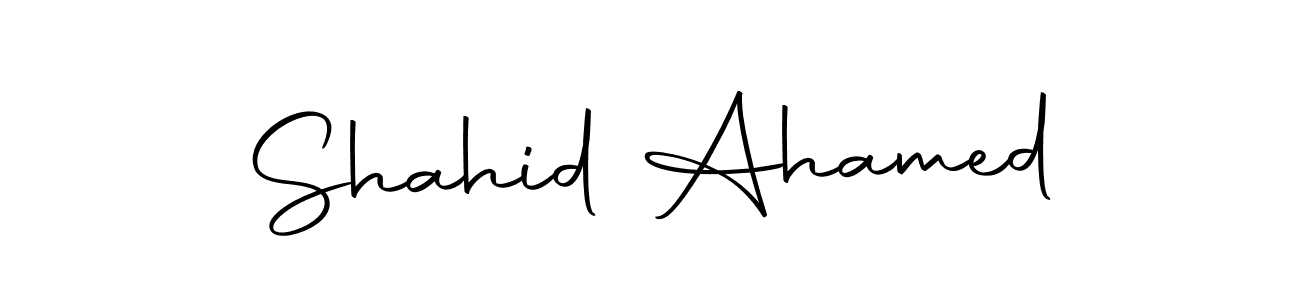 Shahid Ahamed stylish signature style. Best Handwritten Sign (Autography-DOLnW) for my name. Handwritten Signature Collection Ideas for my name Shahid Ahamed. Shahid Ahamed signature style 10 images and pictures png