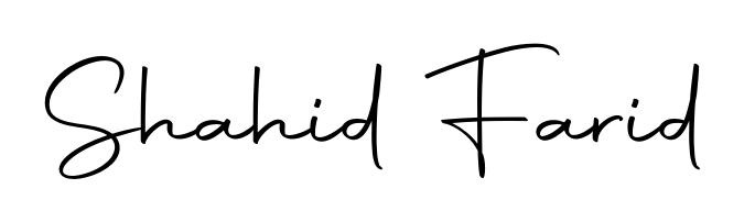 You should practise on your own different ways (Autography-DOLnW) to write your name (Shahid Farid) in signature. Don't let someone else do it for you. Shahid Farid signature style 10 images and pictures png