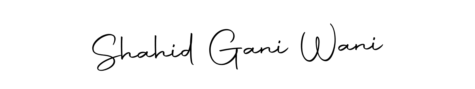 Also we have Shahid Gani Wani name is the best signature style. Create professional handwritten signature collection using Autography-DOLnW autograph style. Shahid Gani Wani signature style 10 images and pictures png