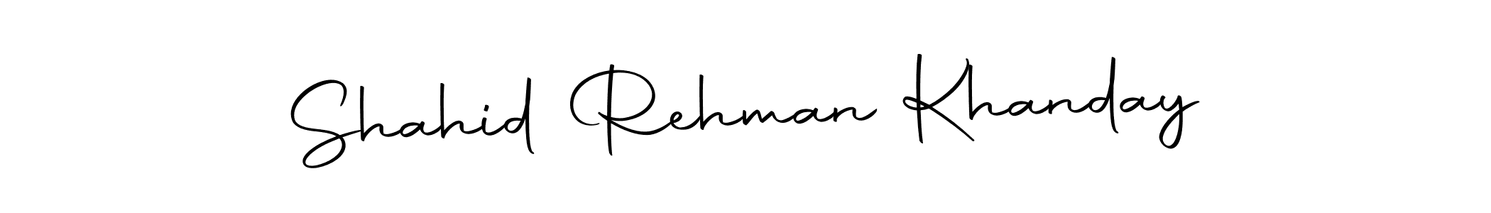 Create a beautiful signature design for name Shahid Rehman Khanday. With this signature (Autography-DOLnW) fonts, you can make a handwritten signature for free. Shahid Rehman Khanday signature style 10 images and pictures png