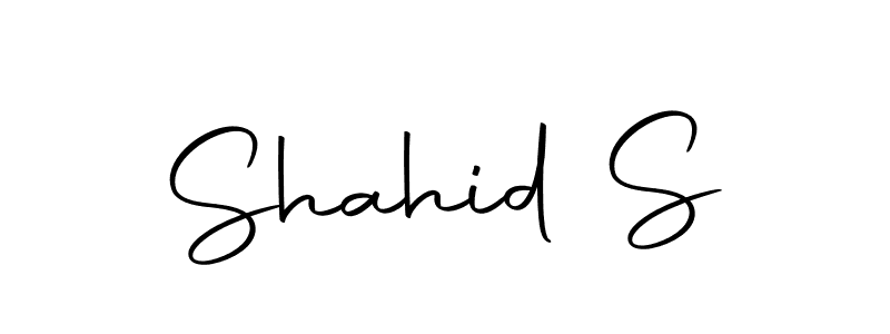 Create a beautiful signature design for name Shahid S. With this signature (Autography-DOLnW) fonts, you can make a handwritten signature for free. Shahid S signature style 10 images and pictures png