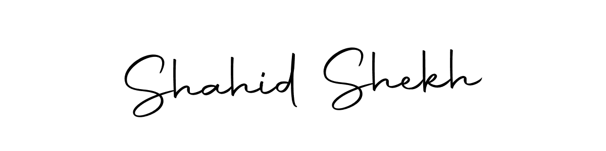 How to make Shahid Shekh name signature. Use Autography-DOLnW style for creating short signs online. This is the latest handwritten sign. Shahid Shekh signature style 10 images and pictures png