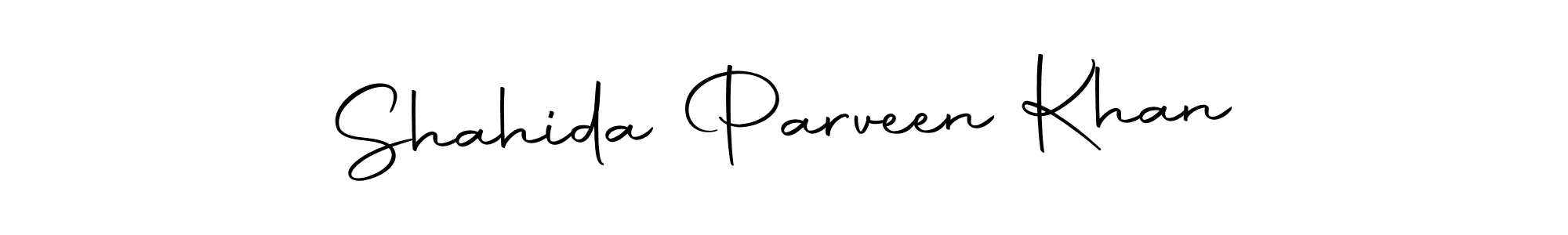 Create a beautiful signature design for name Shahida Parveen Khan. With this signature (Autography-DOLnW) fonts, you can make a handwritten signature for free. Shahida Parveen Khan signature style 10 images and pictures png