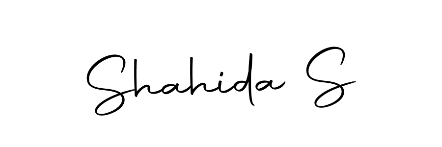 Shahida S stylish signature style. Best Handwritten Sign (Autography-DOLnW) for my name. Handwritten Signature Collection Ideas for my name Shahida S. Shahida S signature style 10 images and pictures png
