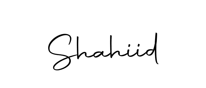 Create a beautiful signature design for name Shahiid. With this signature (Autography-DOLnW) fonts, you can make a handwritten signature for free. Shahiid signature style 10 images and pictures png