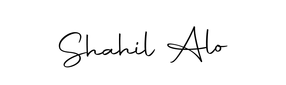 You can use this online signature creator to create a handwritten signature for the name Shahil Alo. This is the best online autograph maker. Shahil Alo signature style 10 images and pictures png