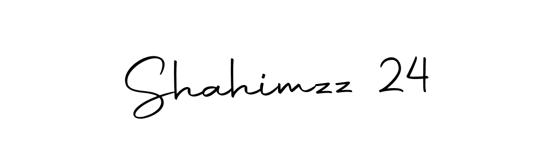 How to make Shahimzz 24 name signature. Use Autography-DOLnW style for creating short signs online. This is the latest handwritten sign. Shahimzz 24 signature style 10 images and pictures png