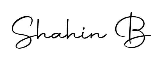 Similarly Autography-DOLnW is the best handwritten signature design. Signature creator online. You can use it as an online autograph creator for name Shahin B. Shahin B signature style 10 images and pictures png