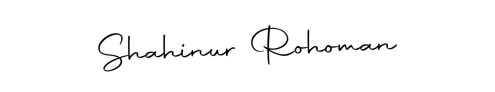 if you are searching for the best signature style for your name Shahinur Rohoman. so please give up your signature search. here we have designed multiple signature styles  using Autography-DOLnW. Shahinur Rohoman signature style 10 images and pictures png