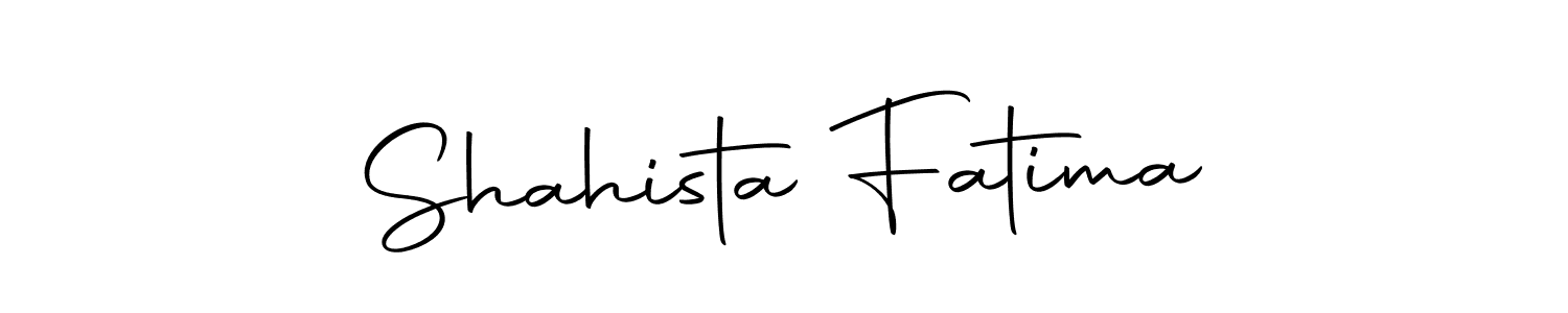 Make a beautiful signature design for name Shahista Fatima. With this signature (Autography-DOLnW) style, you can create a handwritten signature for free. Shahista Fatima signature style 10 images and pictures png