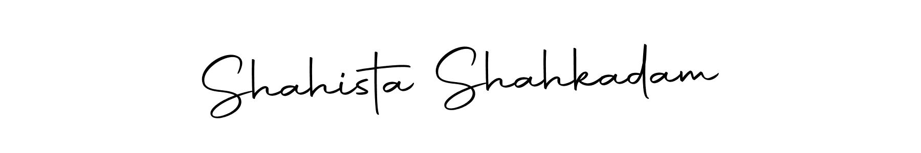 Make a beautiful signature design for name Shahista Shahkadam. Use this online signature maker to create a handwritten signature for free. Shahista Shahkadam signature style 10 images and pictures png