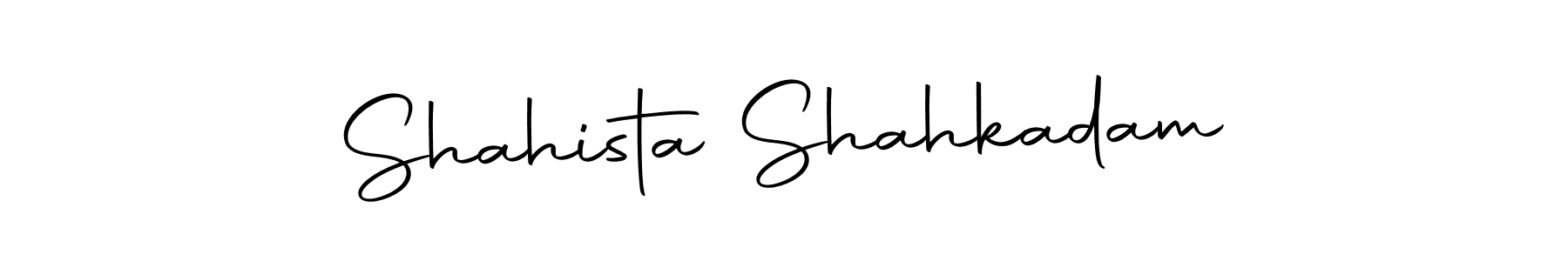 How to make Shahista Shahkadam signature? Autography-DOLnW is a professional autograph style. Create handwritten signature for Shahista Shahkadam name. Shahista Shahkadam signature style 10 images and pictures png