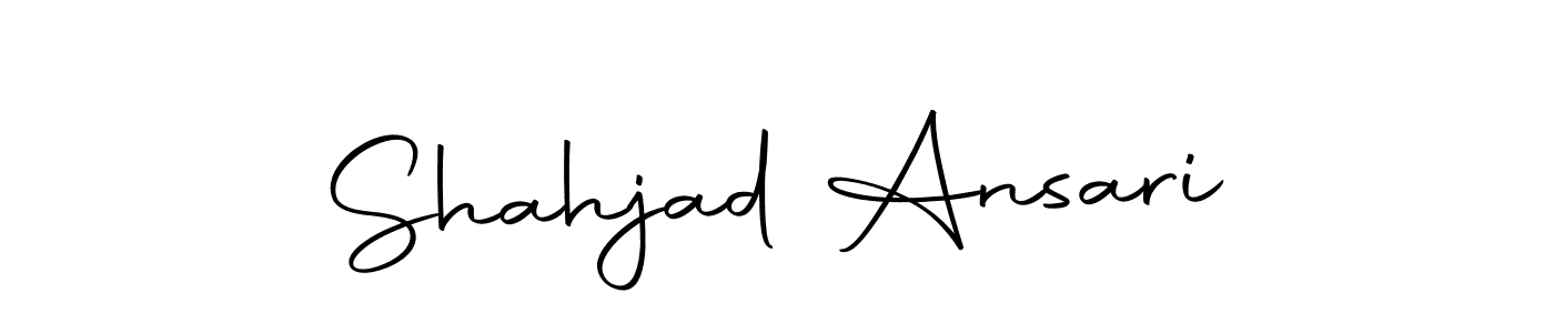 Shahjad Ansari stylish signature style. Best Handwritten Sign (Autography-DOLnW) for my name. Handwritten Signature Collection Ideas for my name Shahjad Ansari. Shahjad Ansari signature style 10 images and pictures png