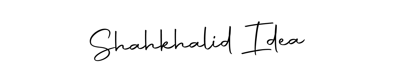 Autography-DOLnW is a professional signature style that is perfect for those who want to add a touch of class to their signature. It is also a great choice for those who want to make their signature more unique. Get Shahkhalid Idea name to fancy signature for free. Shahkhalid Idea signature style 10 images and pictures png