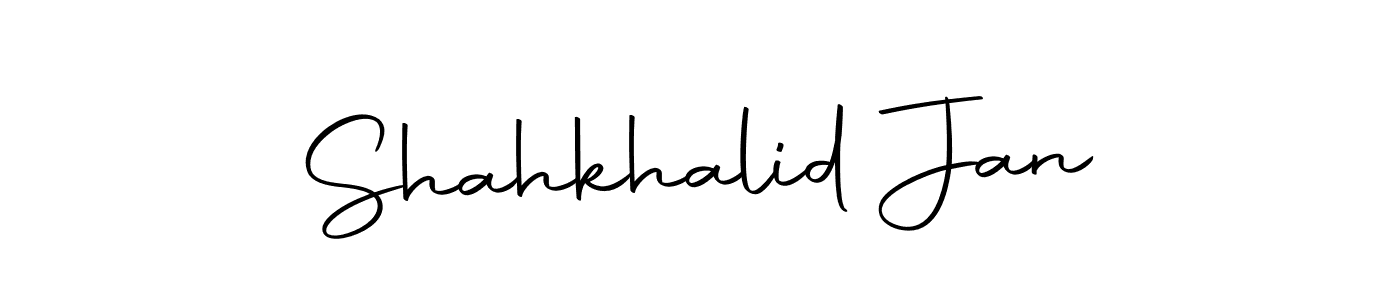 The best way (Autography-DOLnW) to make a short signature is to pick only two or three words in your name. The name Shahkhalid Jan include a total of six letters. For converting this name. Shahkhalid Jan signature style 10 images and pictures png