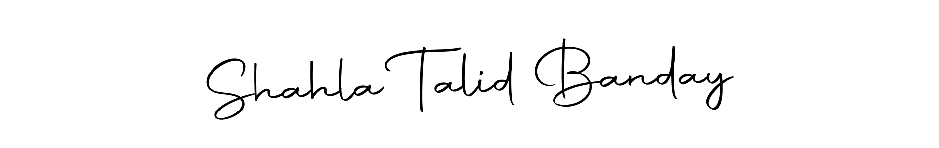How to make Shahla Talid Banday signature? Autography-DOLnW is a professional autograph style. Create handwritten signature for Shahla Talid Banday name. Shahla Talid Banday signature style 10 images and pictures png