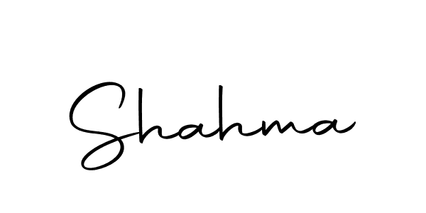 Create a beautiful signature design for name Shahma. With this signature (Autography-DOLnW) fonts, you can make a handwritten signature for free. Shahma signature style 10 images and pictures png