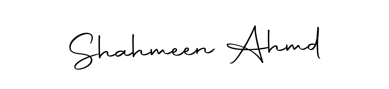 Design your own signature with our free online signature maker. With this signature software, you can create a handwritten (Autography-DOLnW) signature for name Shahmeen Ahmd. Shahmeen Ahmd signature style 10 images and pictures png