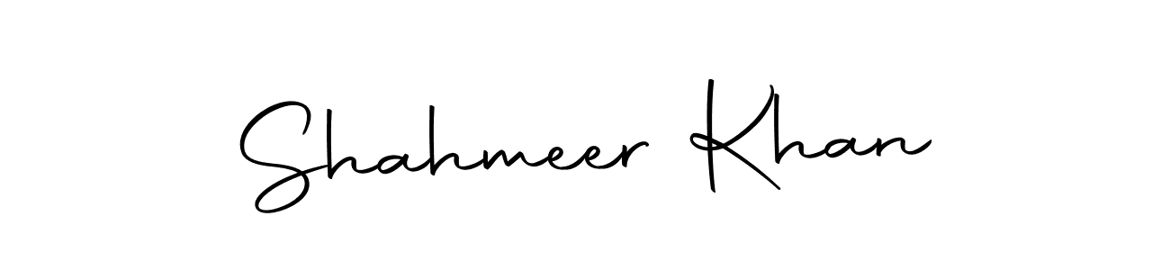 How to make Shahmeer Khan name signature. Use Autography-DOLnW style for creating short signs online. This is the latest handwritten sign. Shahmeer Khan signature style 10 images and pictures png